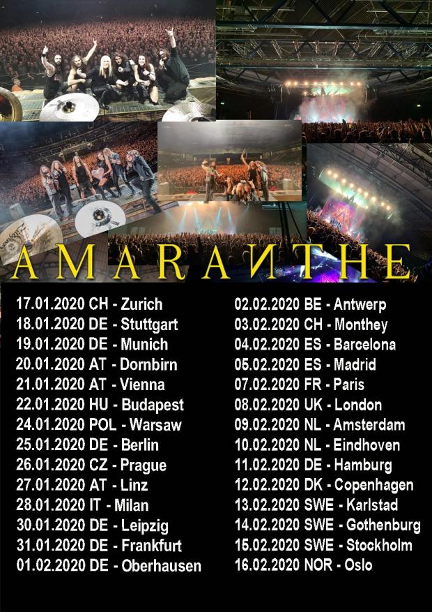 FOH Engineer and Tour Manager for AMARANTHE European Tour